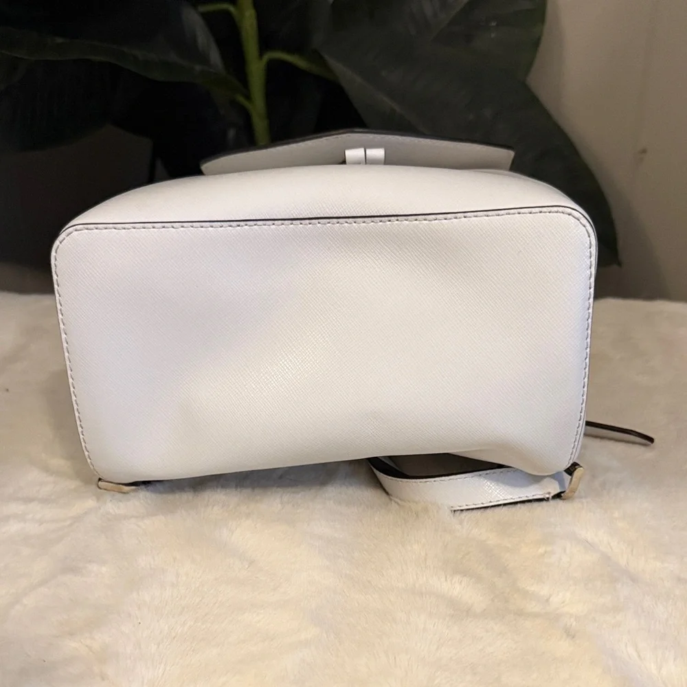 Kate Spade Elegant White Mini Backpack EUC - Picture 3 of 6